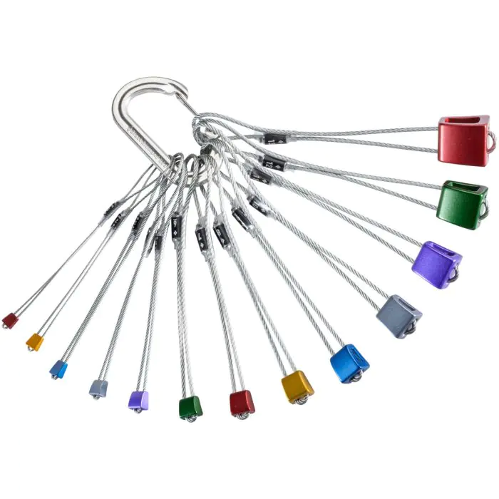 "Secure your climb with confidence—Black Diamond Stopper Set Pro 1-13: the essential companion for every ascent!"