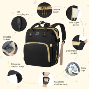 Diaper Bag Backpack, Multifunctional Baby Changing Bag Diaper Bag Backpack, Multifunctional Baby Changing Bag